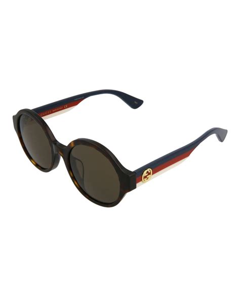 gucci tortoise sunglasses women's|Gucci round tortoise sunglasses.